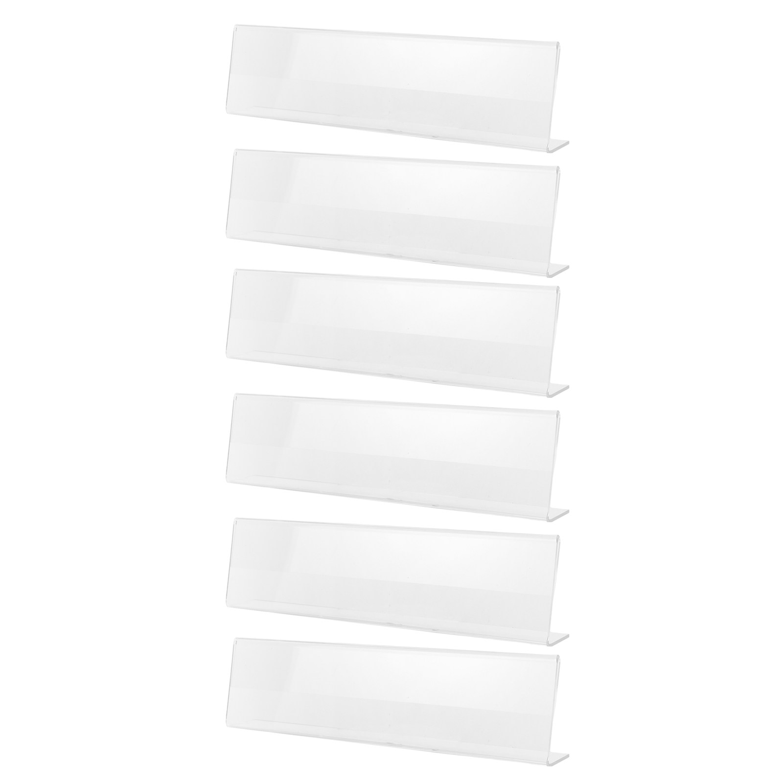 Desk Name Plate - 6Pcs Acrylic Name Plate Holder Transparent