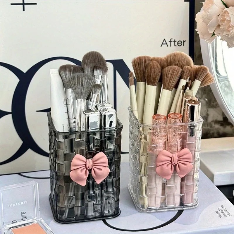 Stationery Warehouse - 2pcs Transparent Acrylic Eyebrow Brush Storage
