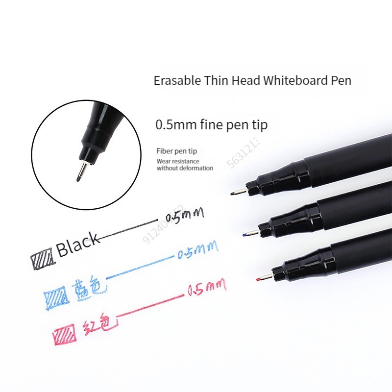 1/3PCS 0.5mm Dry Erase Art Mar - Whiteboard Marker Set 评论和价格