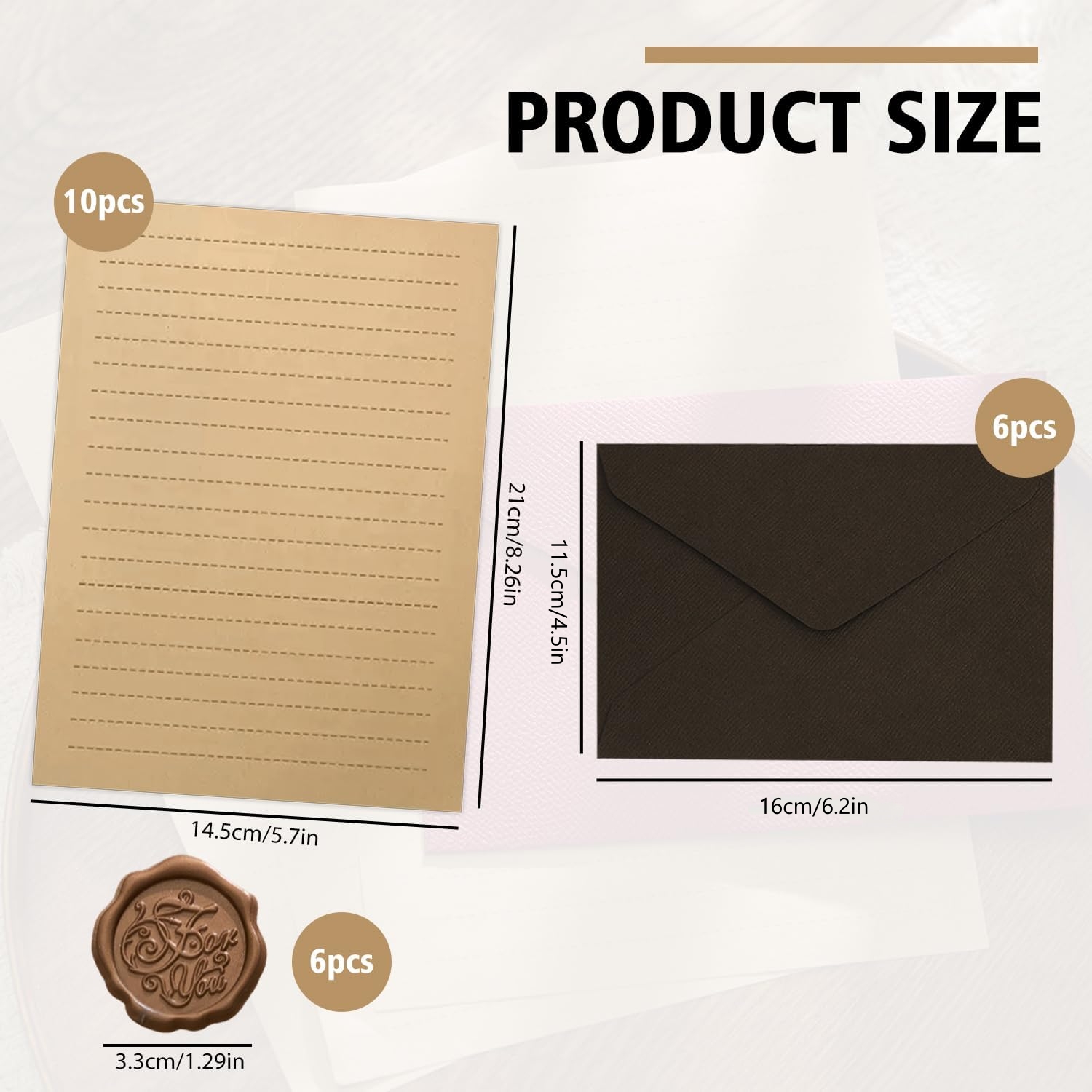 22Pcs Vintage Writing Paper Se - Letter Envelope Kraft 评论和价格