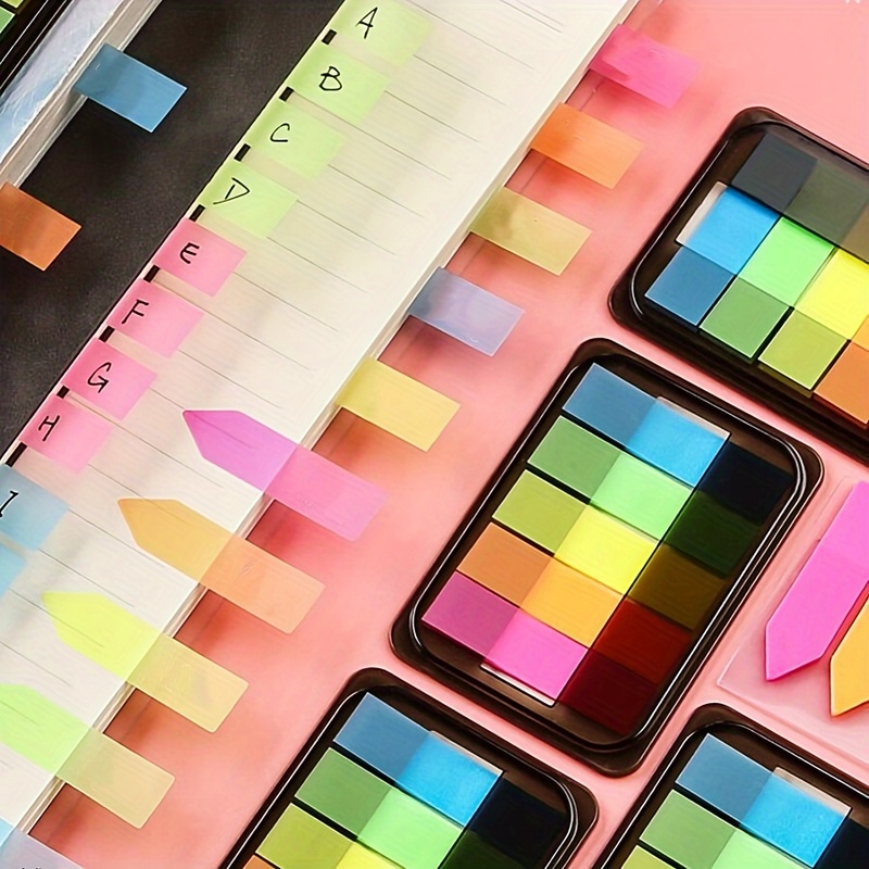 100pcs Fluorescent Index Tabs  - Index Tab Divider 评论和价格