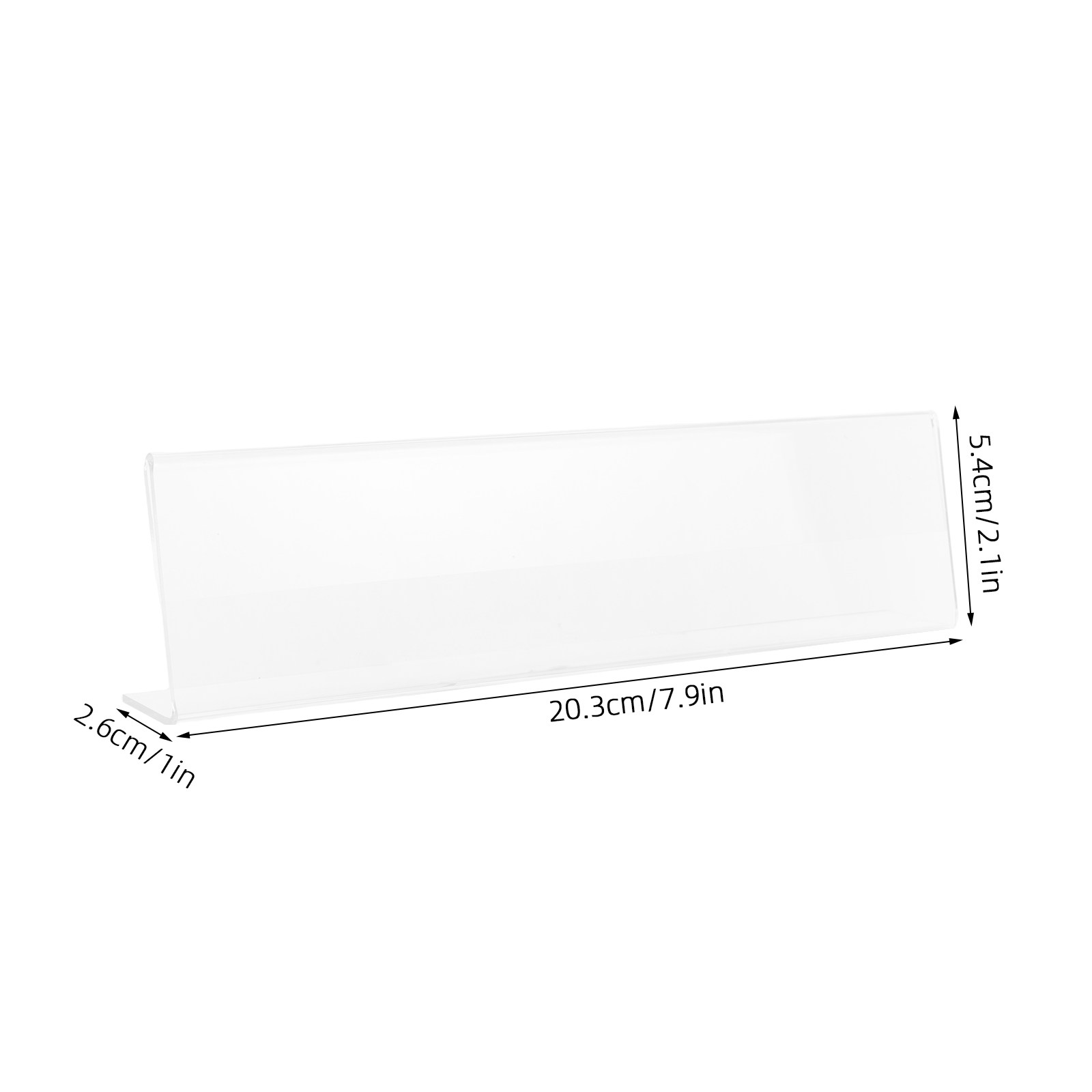 6Pcs Acrylic Name Plate Holder - Desk Name Plate 评论和价格