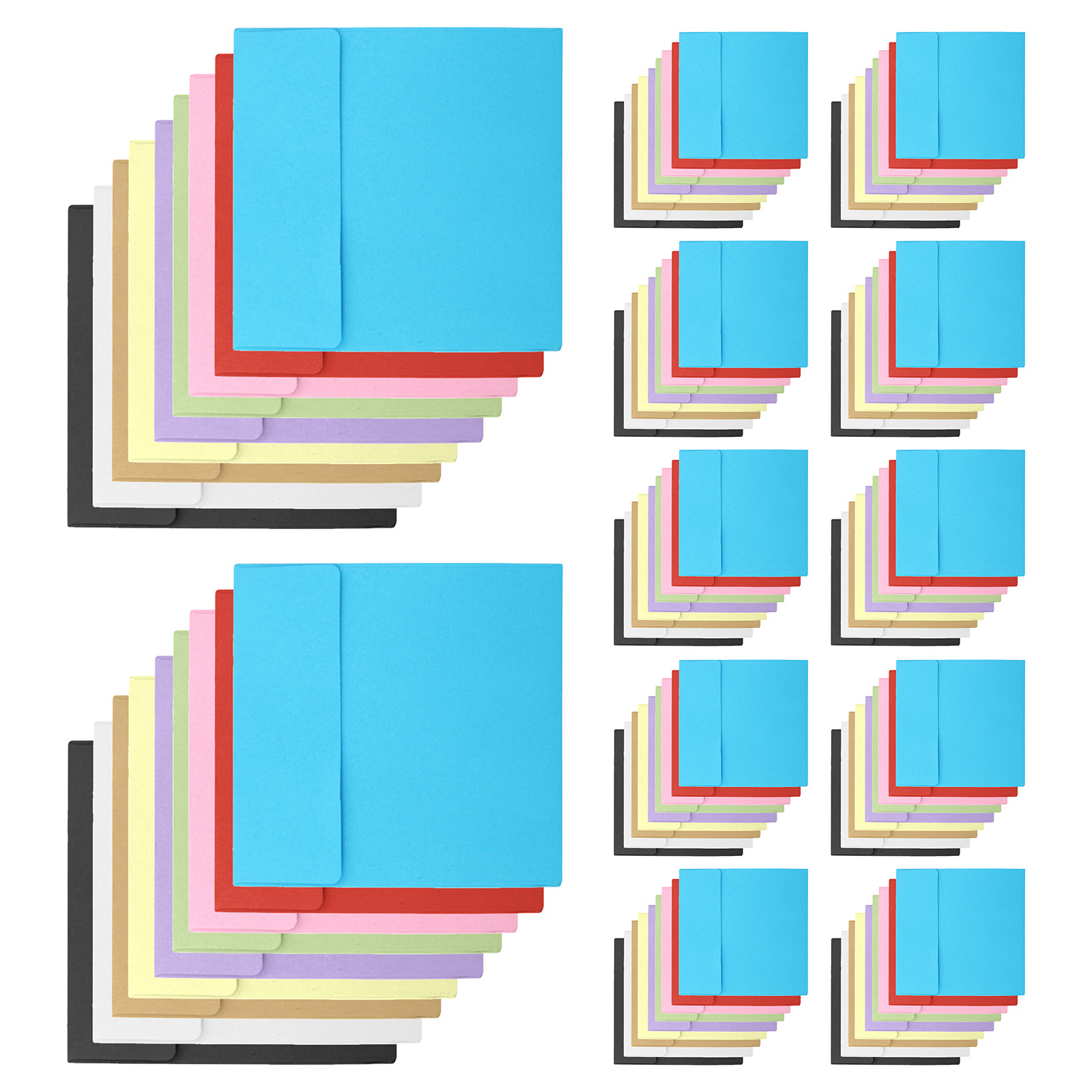 100Pcs Blank Kraft Envelopes 1 - Letter Envelope Kraft 评论和价格