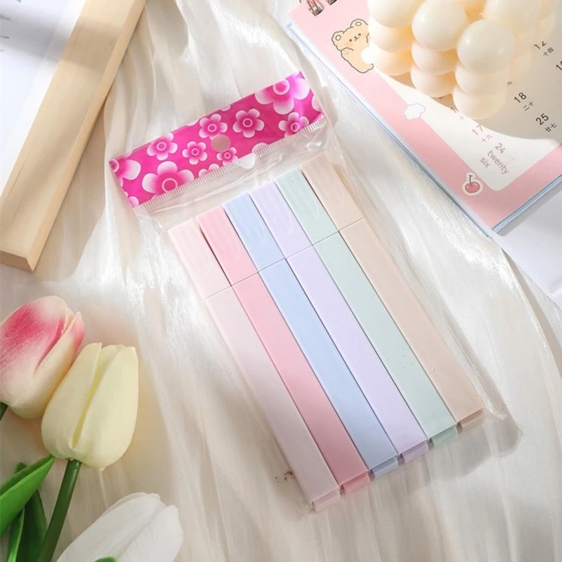6pcs/set Pastel Color Highligh - Highlighter Set Pastel 评论和价格