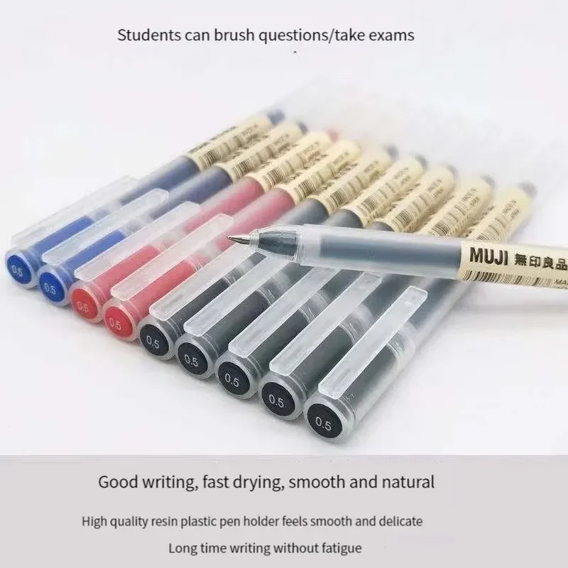6/8Pcs/Set MUJIs Gel Pen Black - Gel Ink Pen Set 评论和价格