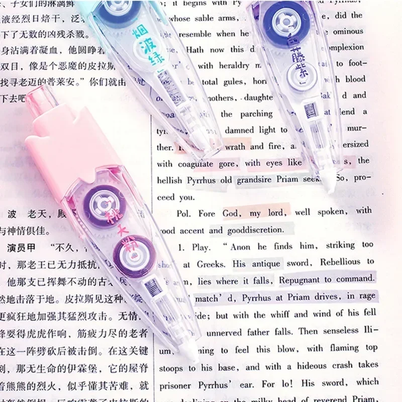 Press Type Hightlighter Tapes  - Correction Tape Roller 评论和价格