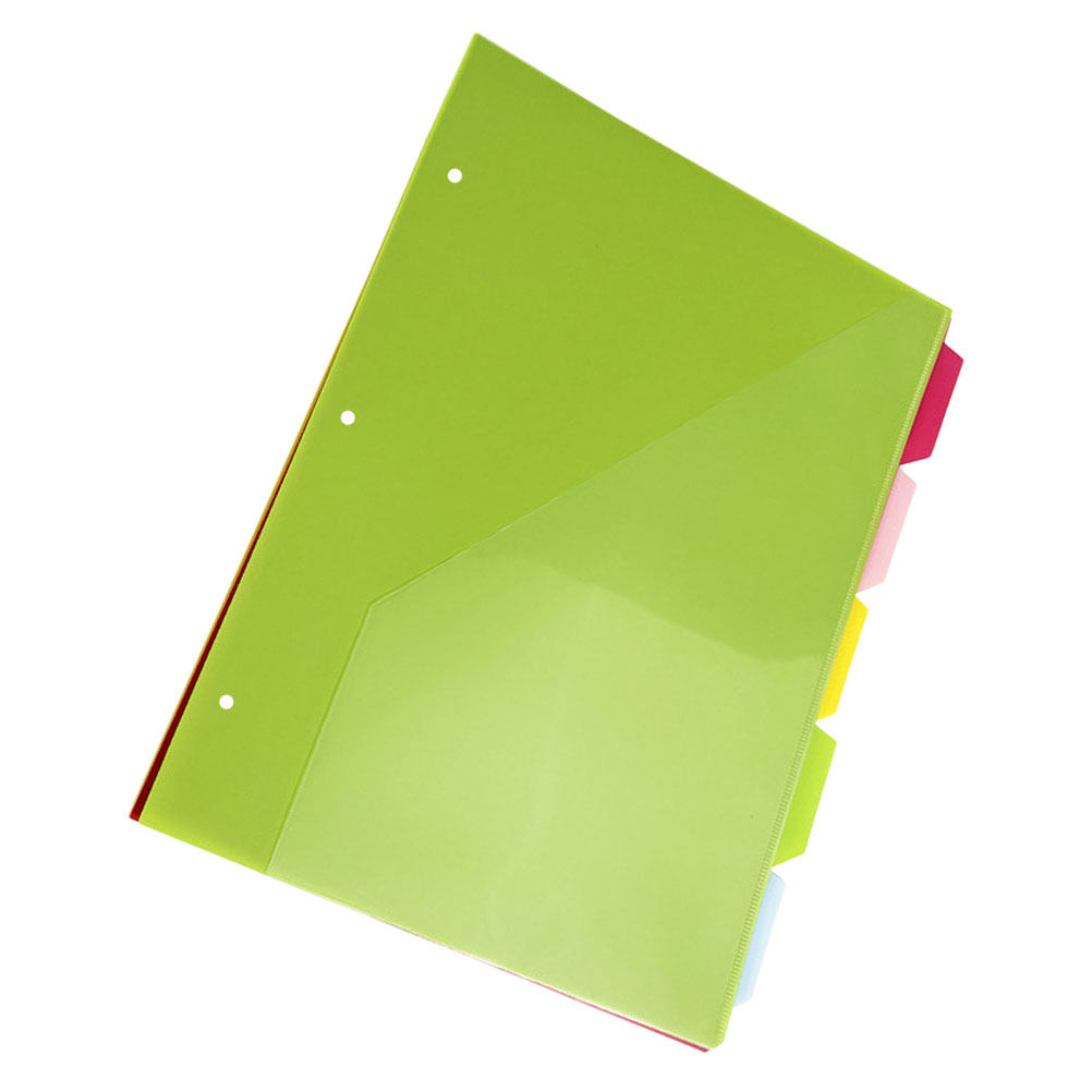 5Pcs Three Hole Punched Index  - Index Tab Divider 评论和价格