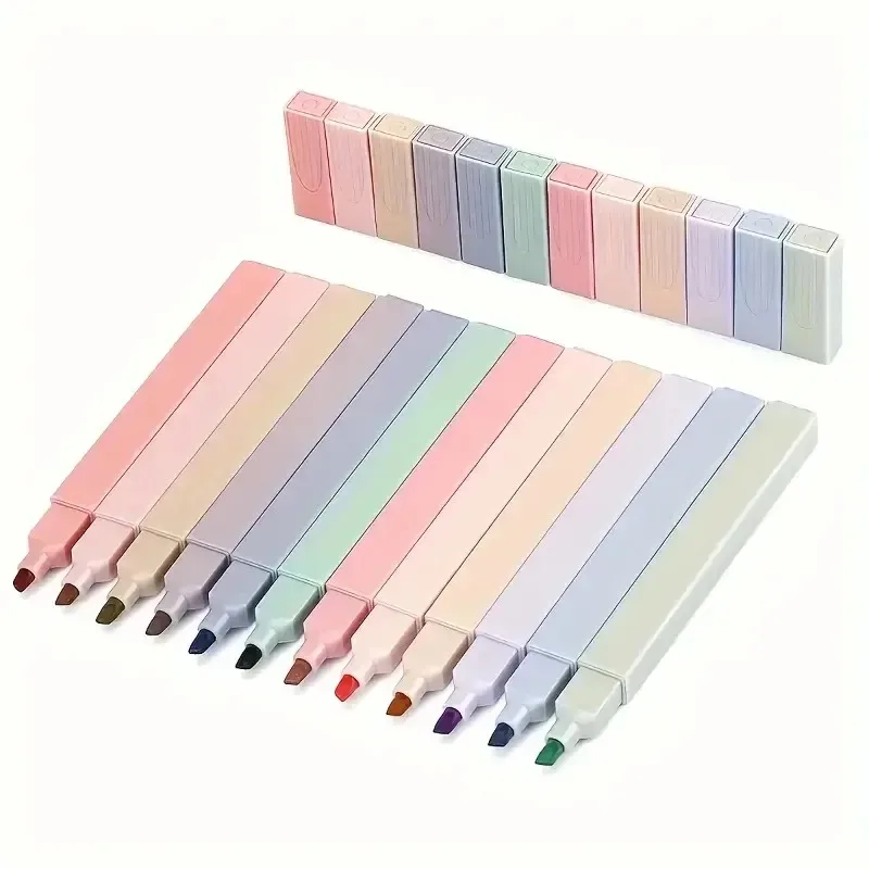 12Pcs Colorful Aesthetic Highl - Highlighter Set Pastel 评论和价格