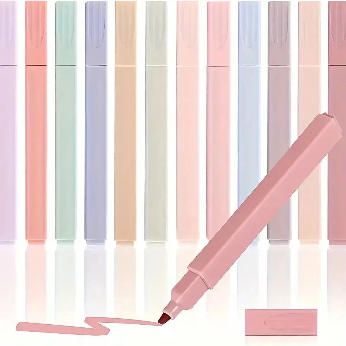 12Pcs Colorful Aesthetic Highl - Highlighter Set Pastel 评论和价格