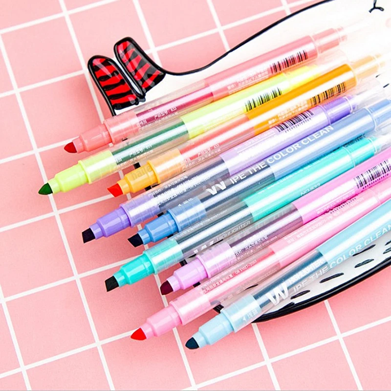 10 Colors Erasable Highlighter - Highlighter Set Pastel 评论和价格