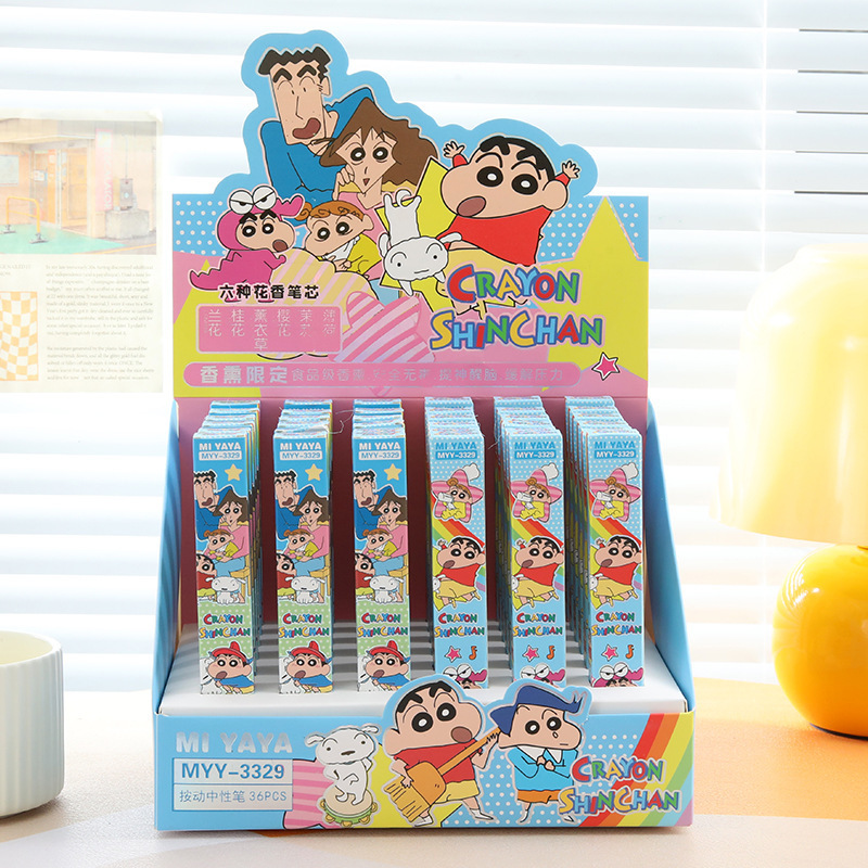 6Pcs Cartoon Crayon Shin-Chan  - Supply Of Office Stationery 评论和价格