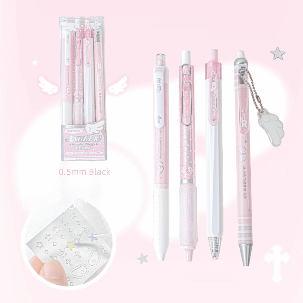 New High Quality 4Pcs/Set 0.5m - Gel Ink Pen Set 评论和价格